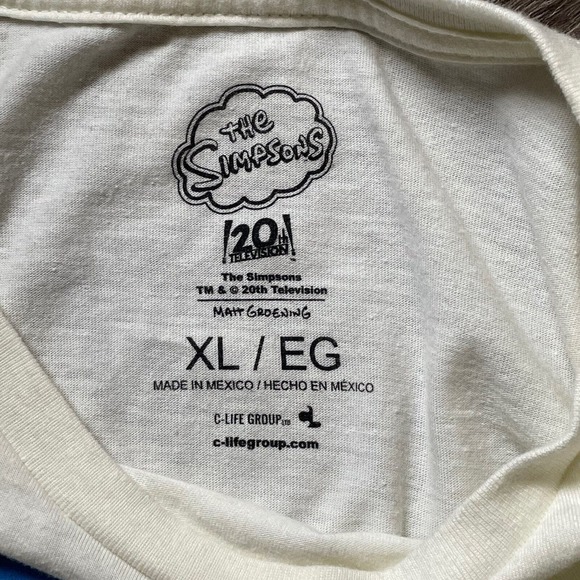 The Simpsons Christmas‎ Caroling T-Shirt Adult Size XL Graphic Cartoon - Picture 3 of 4